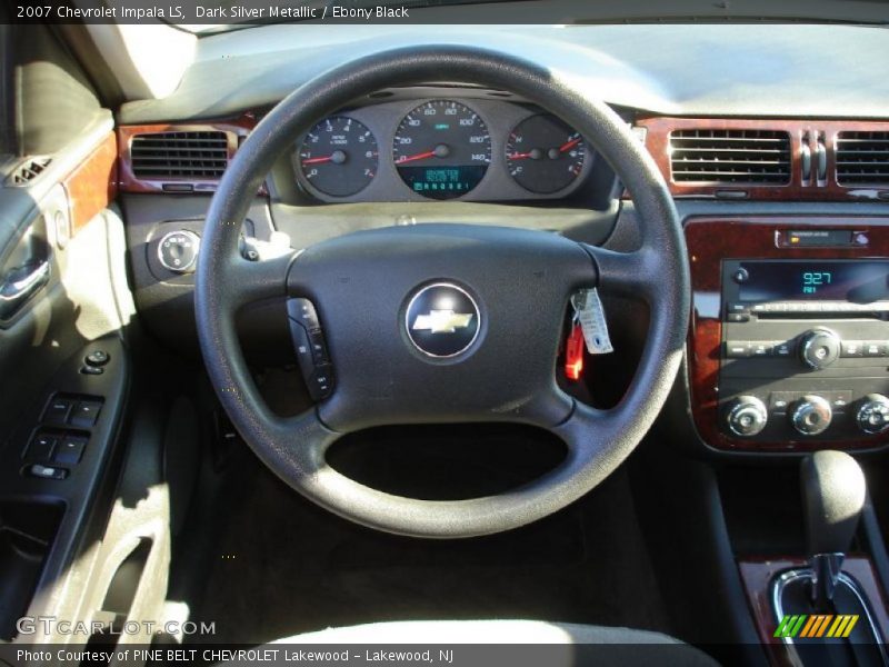 Dark Silver Metallic / Ebony Black 2007 Chevrolet Impala LS