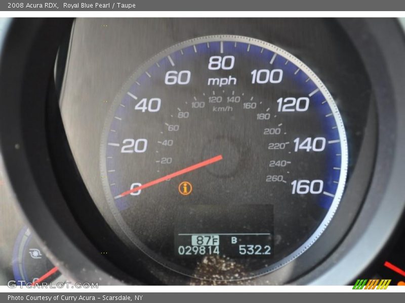 Royal Blue Pearl / Taupe 2008 Acura RDX