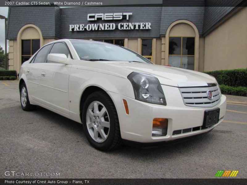 White Diamond / Cashmere 2007 Cadillac CTS Sedan