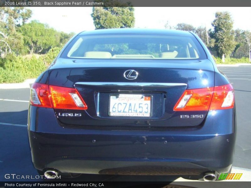 Black Sapphire Pearl / Cashmere 2008 Lexus ES 350