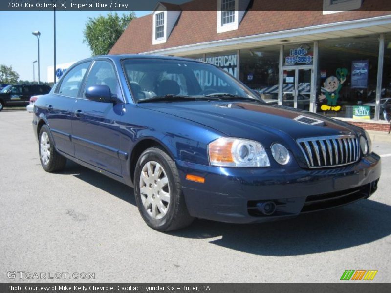 Imperial Blue / Gray 2003 Kia Optima LX