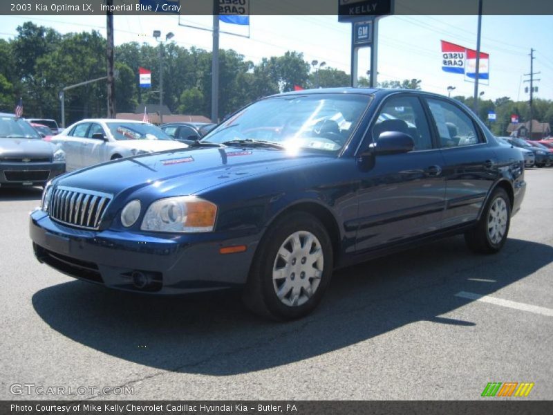 Imperial Blue / Gray 2003 Kia Optima LX