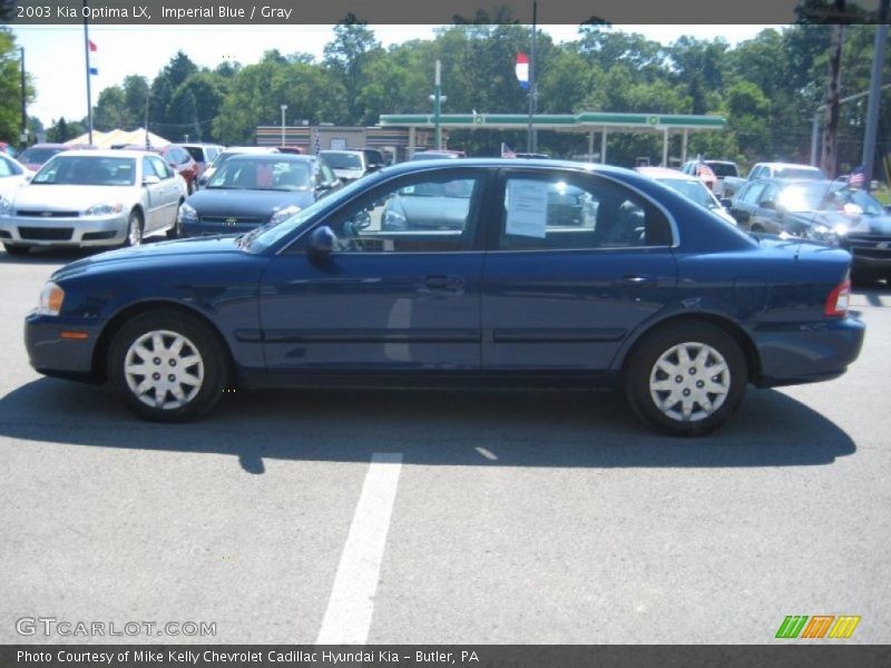 Imperial Blue / Gray 2003 Kia Optima LX