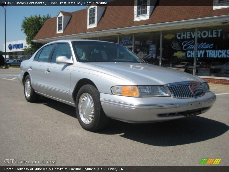 Silver Frost Metallic / Light Graphite 1997 Lincoln Continental