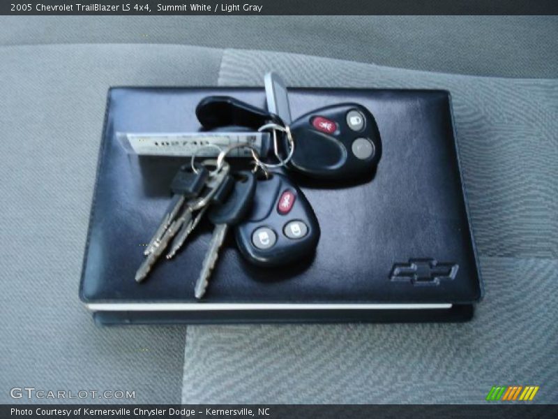 Summit White / Light Gray 2005 Chevrolet TrailBlazer LS 4x4