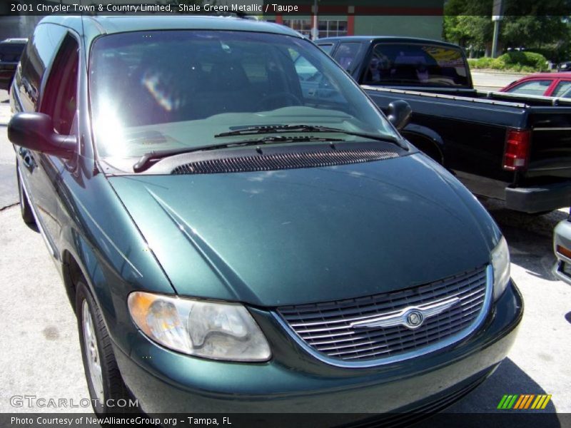 Shale Green Metallic / Taupe 2001 Chrysler Town & Country Limited