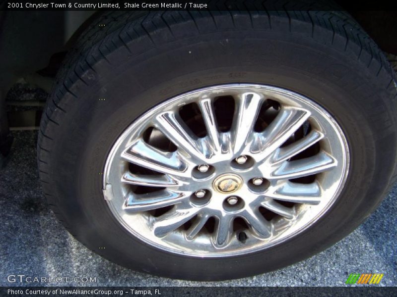 Shale Green Metallic / Taupe 2001 Chrysler Town & Country Limited
