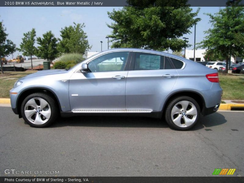 Blue Water Metallic / Ivory 2010 BMW X6 ActiveHybrid