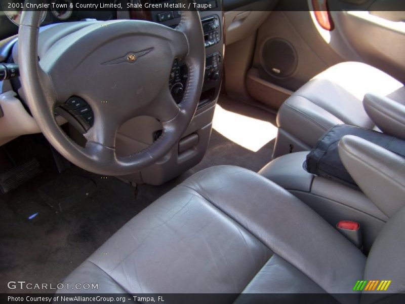 Shale Green Metallic / Taupe 2001 Chrysler Town & Country Limited