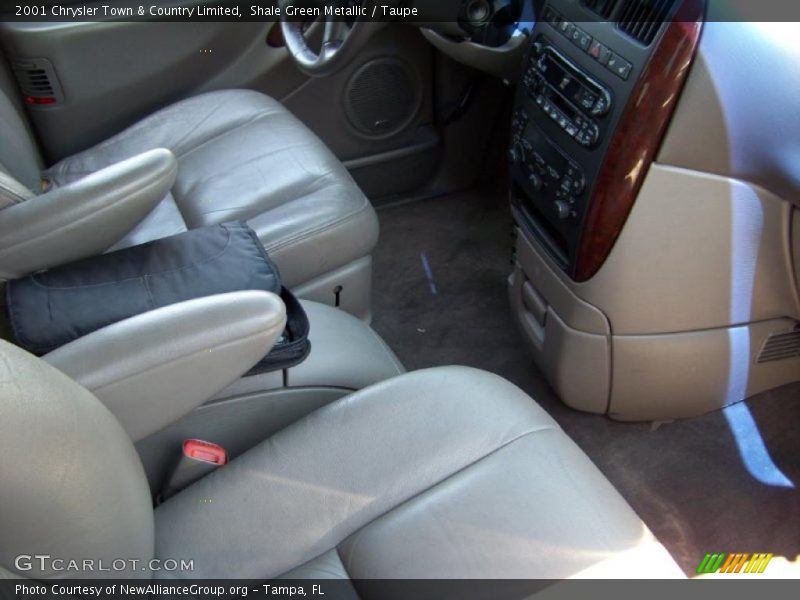 Shale Green Metallic / Taupe 2001 Chrysler Town & Country Limited