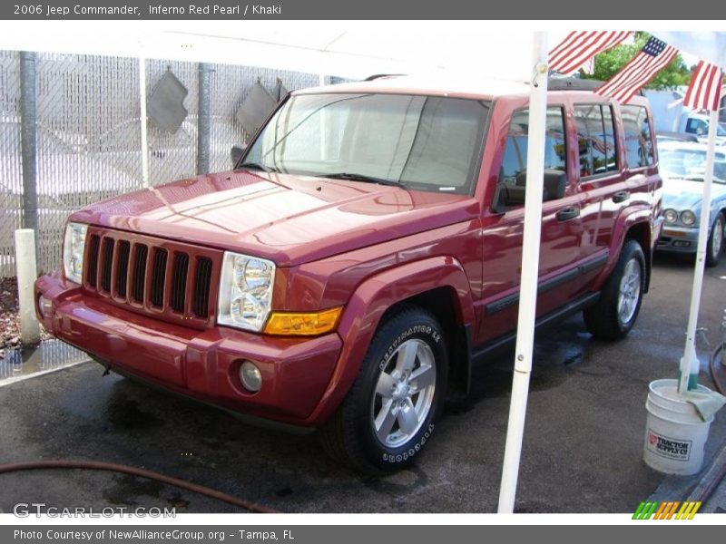 Inferno Red Pearl / Khaki 2006 Jeep Commander