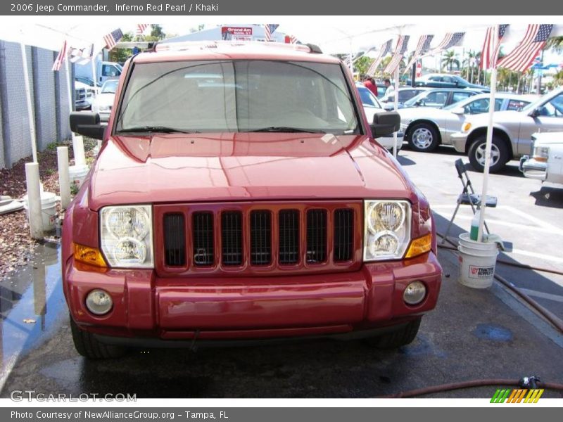 Inferno Red Pearl / Khaki 2006 Jeep Commander