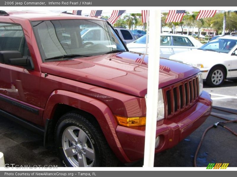 Inferno Red Pearl / Khaki 2006 Jeep Commander