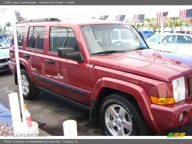 Inferno Red Pearl / Khaki 2006 Jeep Commander