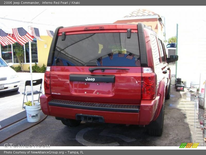 Inferno Red Pearl / Khaki 2006 Jeep Commander