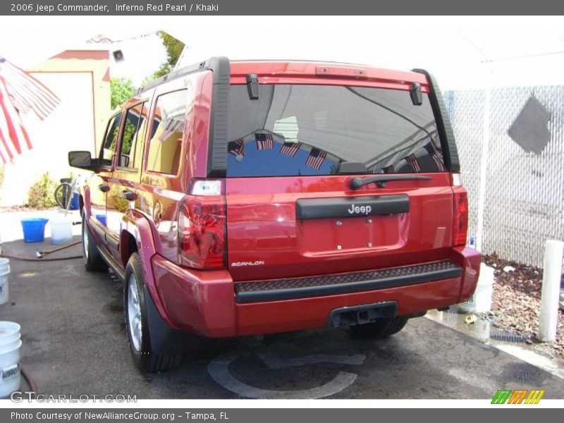 Inferno Red Pearl / Khaki 2006 Jeep Commander