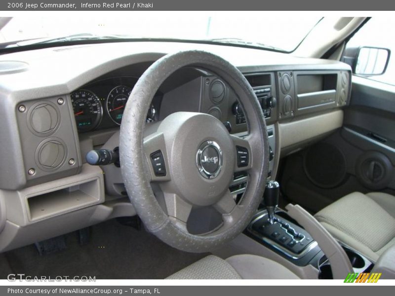 Inferno Red Pearl / Khaki 2006 Jeep Commander