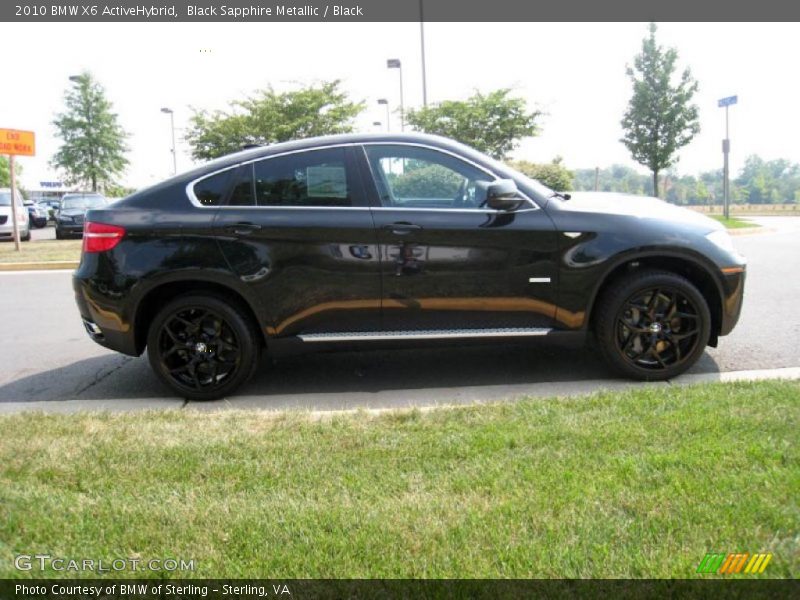 Black Sapphire Metallic / Black 2010 BMW X6 ActiveHybrid