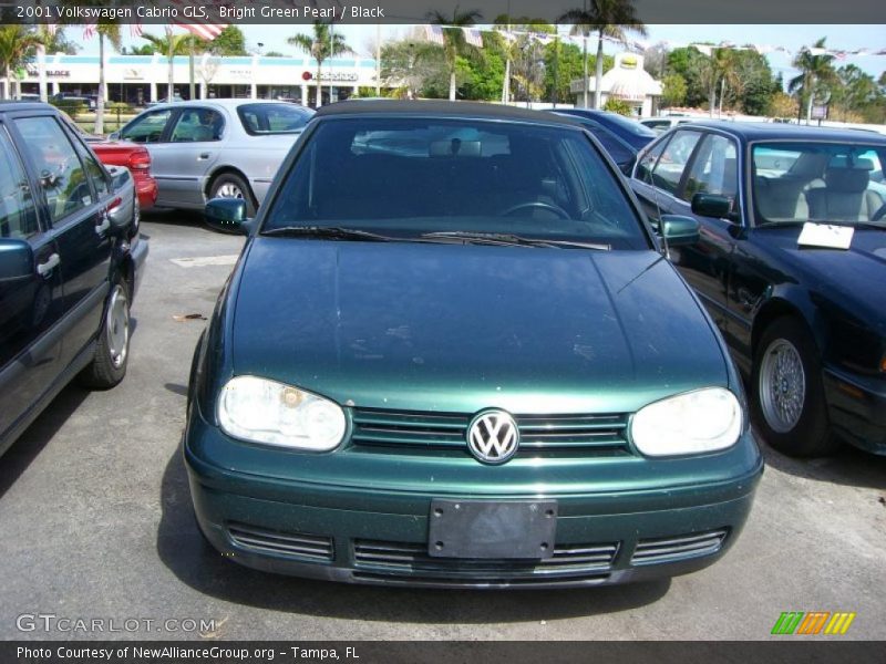 Bright Green Pearl / Black 2001 Volkswagen Cabrio GLS
