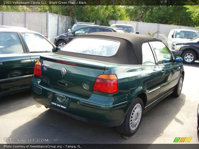 Bright Green Pearl / Black 2001 Volkswagen Cabrio GLS