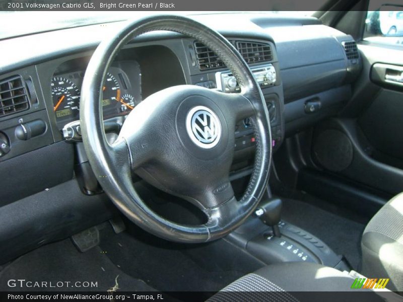 Bright Green Pearl / Black 2001 Volkswagen Cabrio GLS