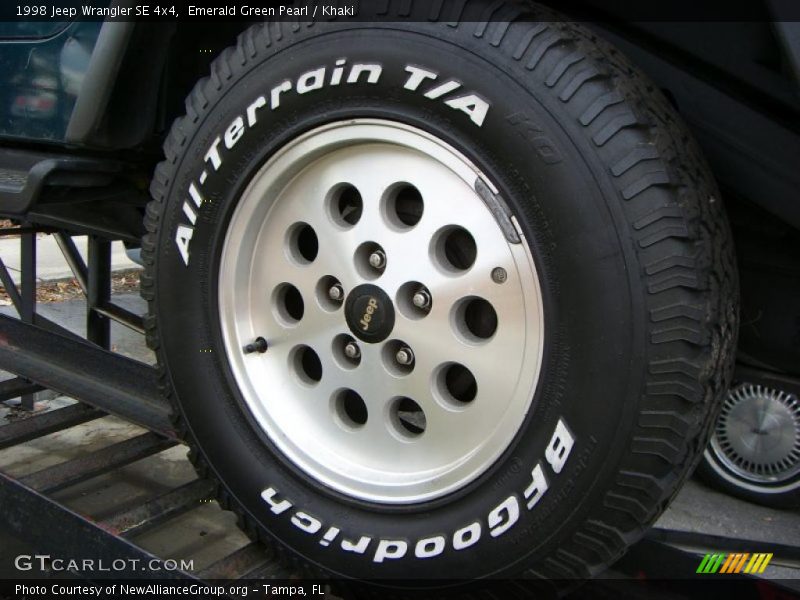 Emerald Green Pearl / Khaki 1998 Jeep Wrangler SE 4x4