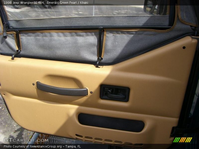 Emerald Green Pearl / Khaki 1998 Jeep Wrangler SE 4x4