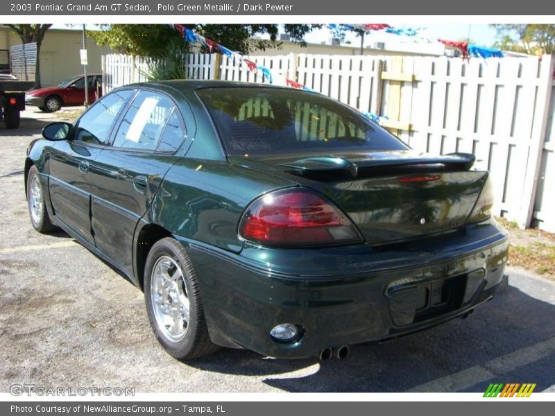 Polo Green Metallic / Dark Pewter 2003 Pontiac Grand Am GT Sedan