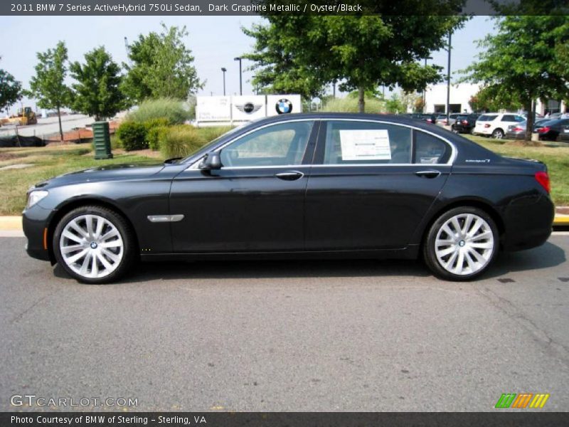 Dark Graphite Metallic / Oyster/Black 2011 BMW 7 Series ActiveHybrid 750Li Sedan