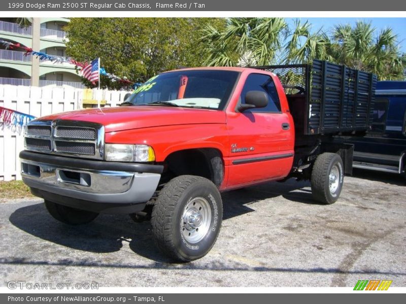 Flame Red / Tan 1999 Dodge Ram 2500 ST Regular Cab Chassis