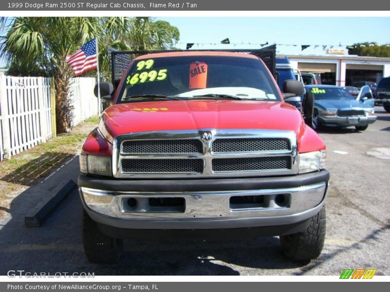 Flame Red / Tan 1999 Dodge Ram 2500 ST Regular Cab Chassis