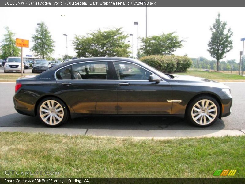 Dark Graphite Metallic / Oyster/Black 2011 BMW 7 Series ActiveHybrid 750Li Sedan