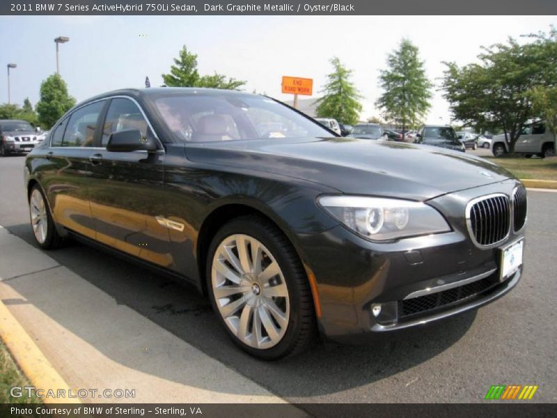 Dark Graphite Metallic / Oyster/Black 2011 BMW 7 Series ActiveHybrid 750Li Sedan