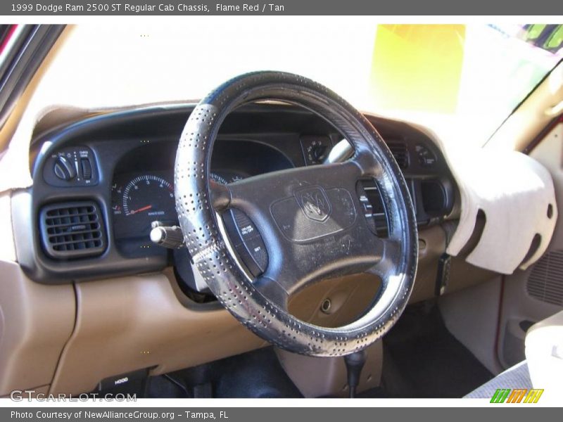 Flame Red / Tan 1999 Dodge Ram 2500 ST Regular Cab Chassis