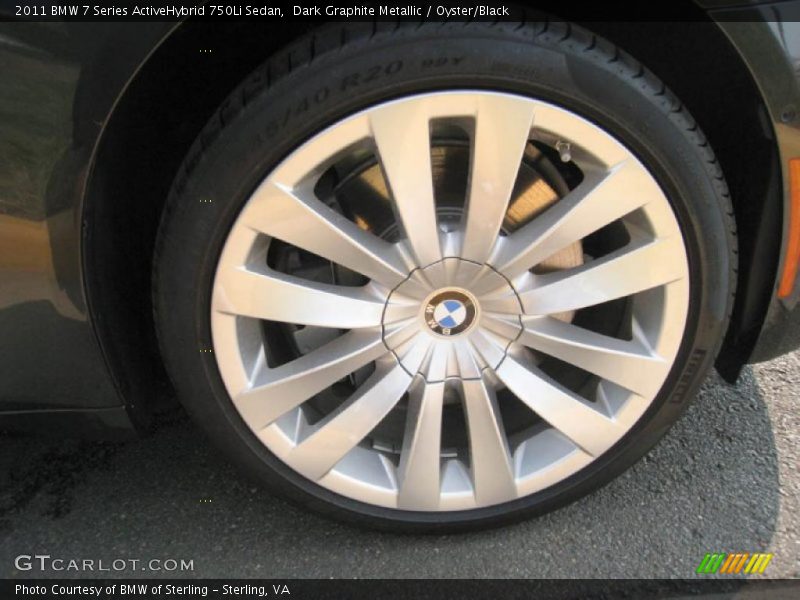 Dark Graphite Metallic / Oyster/Black 2011 BMW 7 Series ActiveHybrid 750Li Sedan