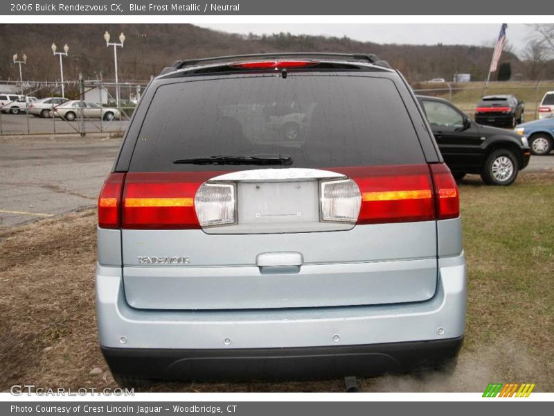 Blue Frost Metallic / Neutral 2006 Buick Rendezvous CX
