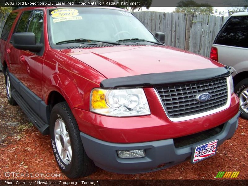 Laser Red Tinted Metallic / Medium Parchment 2003 Ford Expedition XLT