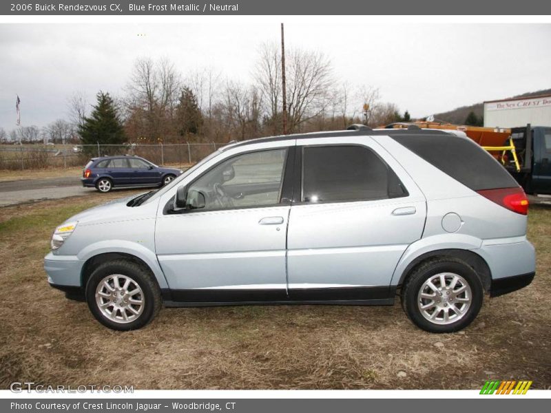 Blue Frost Metallic / Neutral 2006 Buick Rendezvous CX