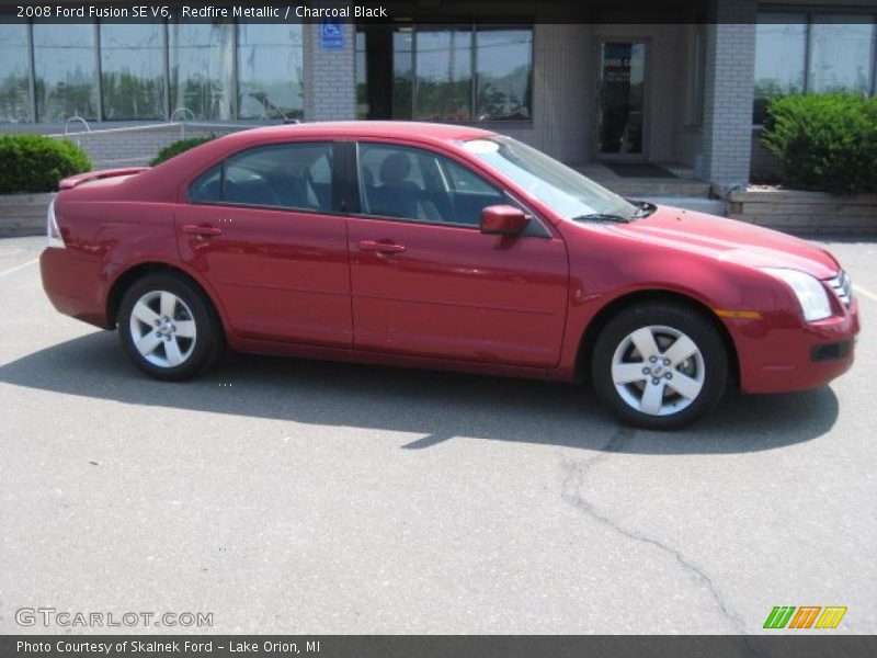 Redfire Metallic / Charcoal Black 2008 Ford Fusion SE V6