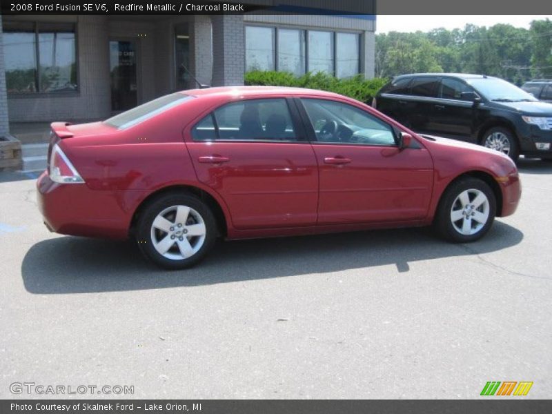 Redfire Metallic / Charcoal Black 2008 Ford Fusion SE V6