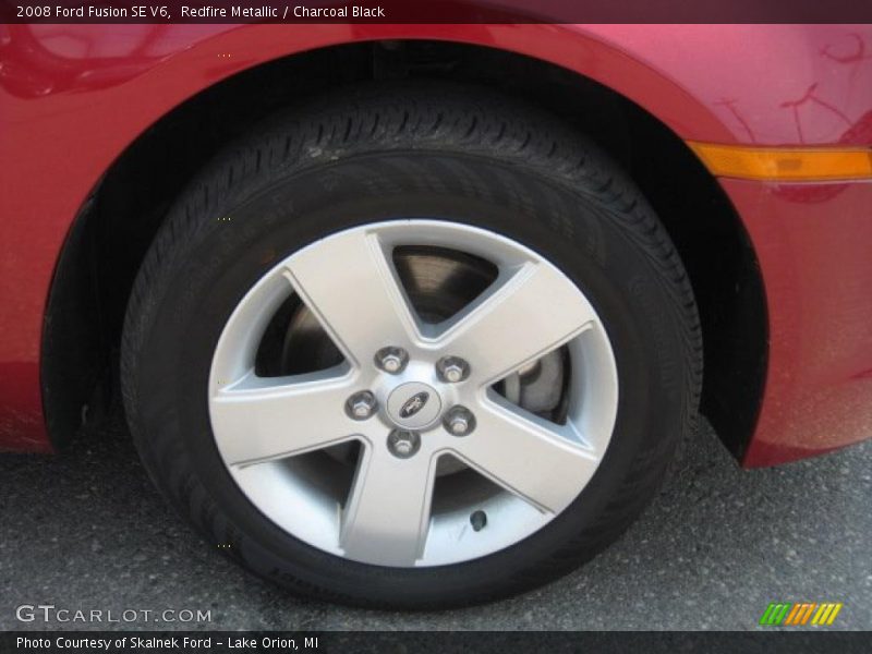 Redfire Metallic / Charcoal Black 2008 Ford Fusion SE V6