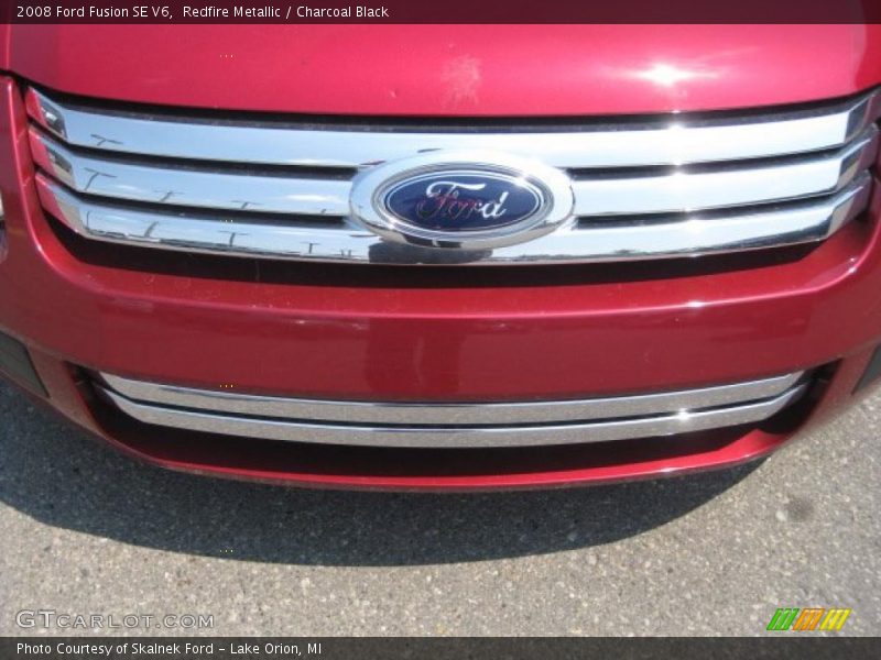 Redfire Metallic / Charcoal Black 2008 Ford Fusion SE V6