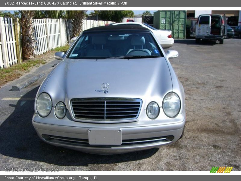 Brilliant Silver Metallic / Ash 2002 Mercedes-Benz CLK 430 Cabriolet