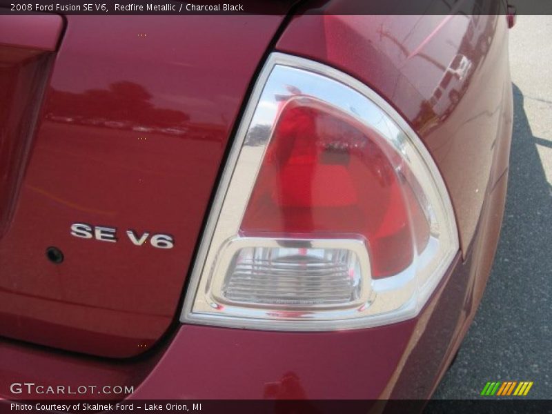 Redfire Metallic / Charcoal Black 2008 Ford Fusion SE V6