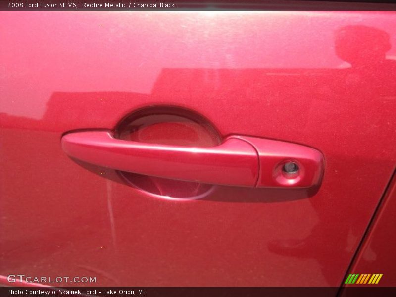 Redfire Metallic / Charcoal Black 2008 Ford Fusion SE V6