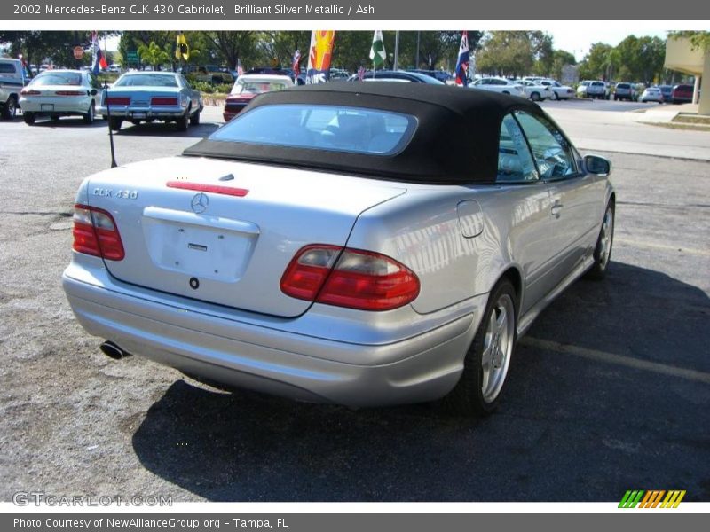 Brilliant Silver Metallic / Ash 2002 Mercedes-Benz CLK 430 Cabriolet