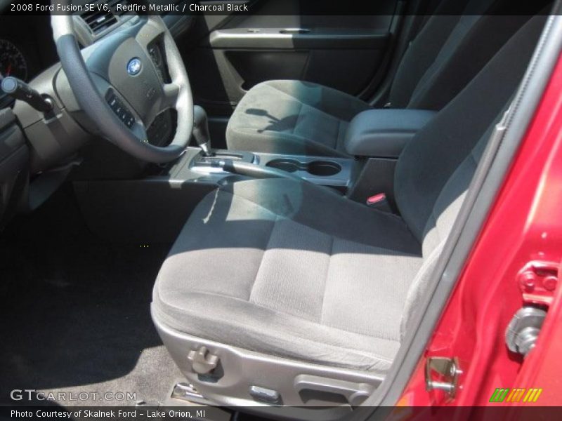 Redfire Metallic / Charcoal Black 2008 Ford Fusion SE V6