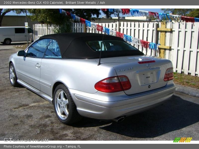 Brilliant Silver Metallic / Ash 2002 Mercedes-Benz CLK 430 Cabriolet