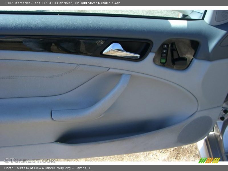 Brilliant Silver Metallic / Ash 2002 Mercedes-Benz CLK 430 Cabriolet