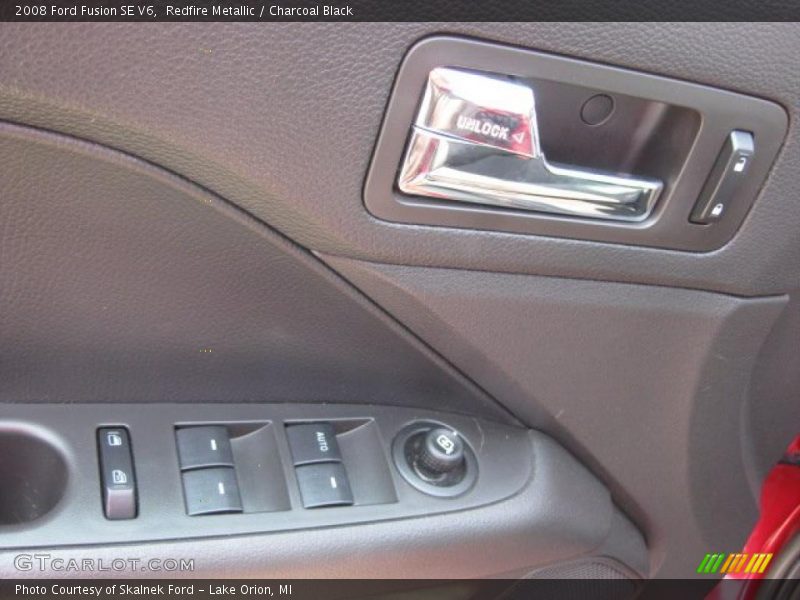 Redfire Metallic / Charcoal Black 2008 Ford Fusion SE V6